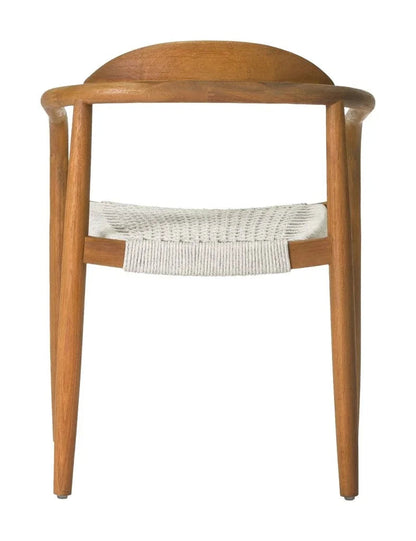 Venetian Stackable Teak Patio Dining Chair (Set Of 2)