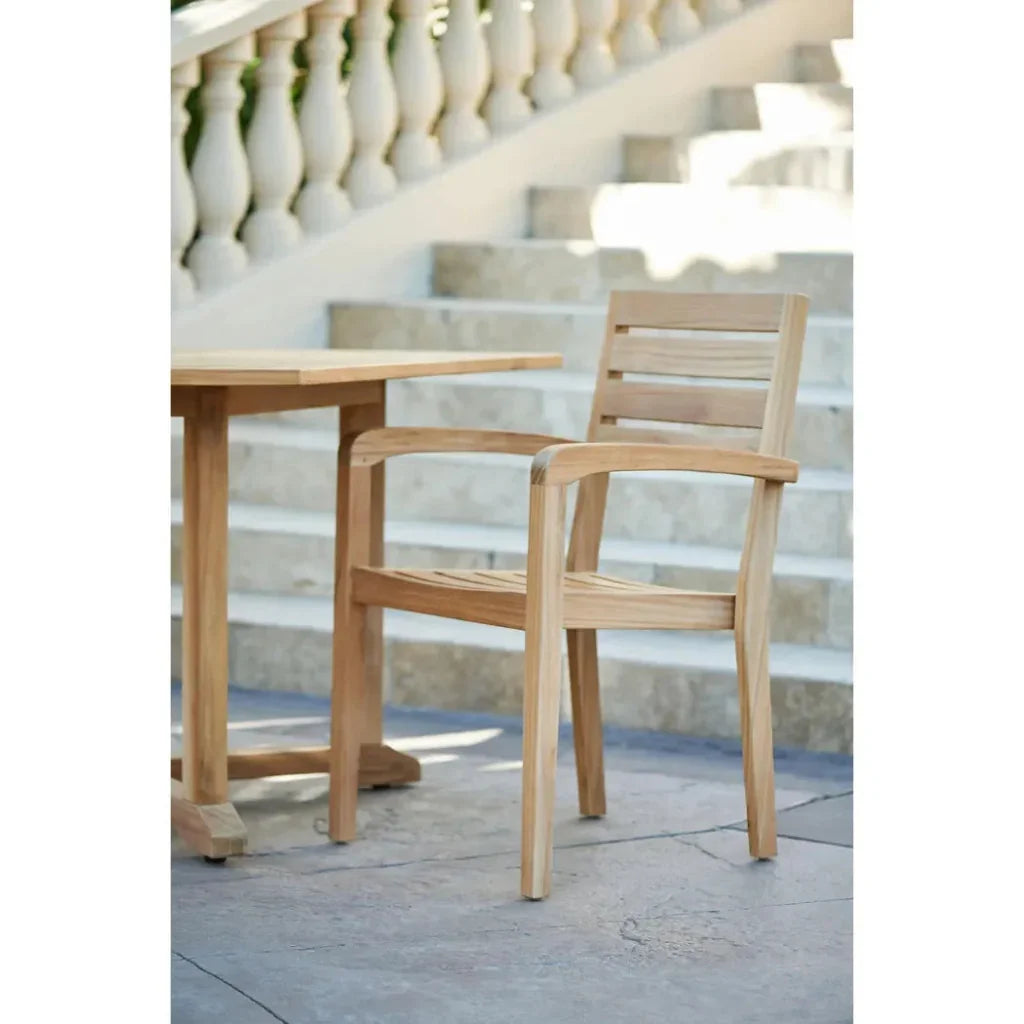 Venice Teak Stacking Outdoor Armchair 4PC