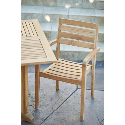 Venice Teak Stacking Outdoor Armchair 4PC
