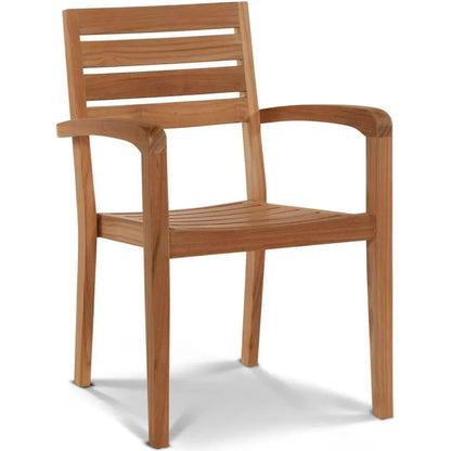 Venice Teak Stacking Outdoor Armchair 4PC
