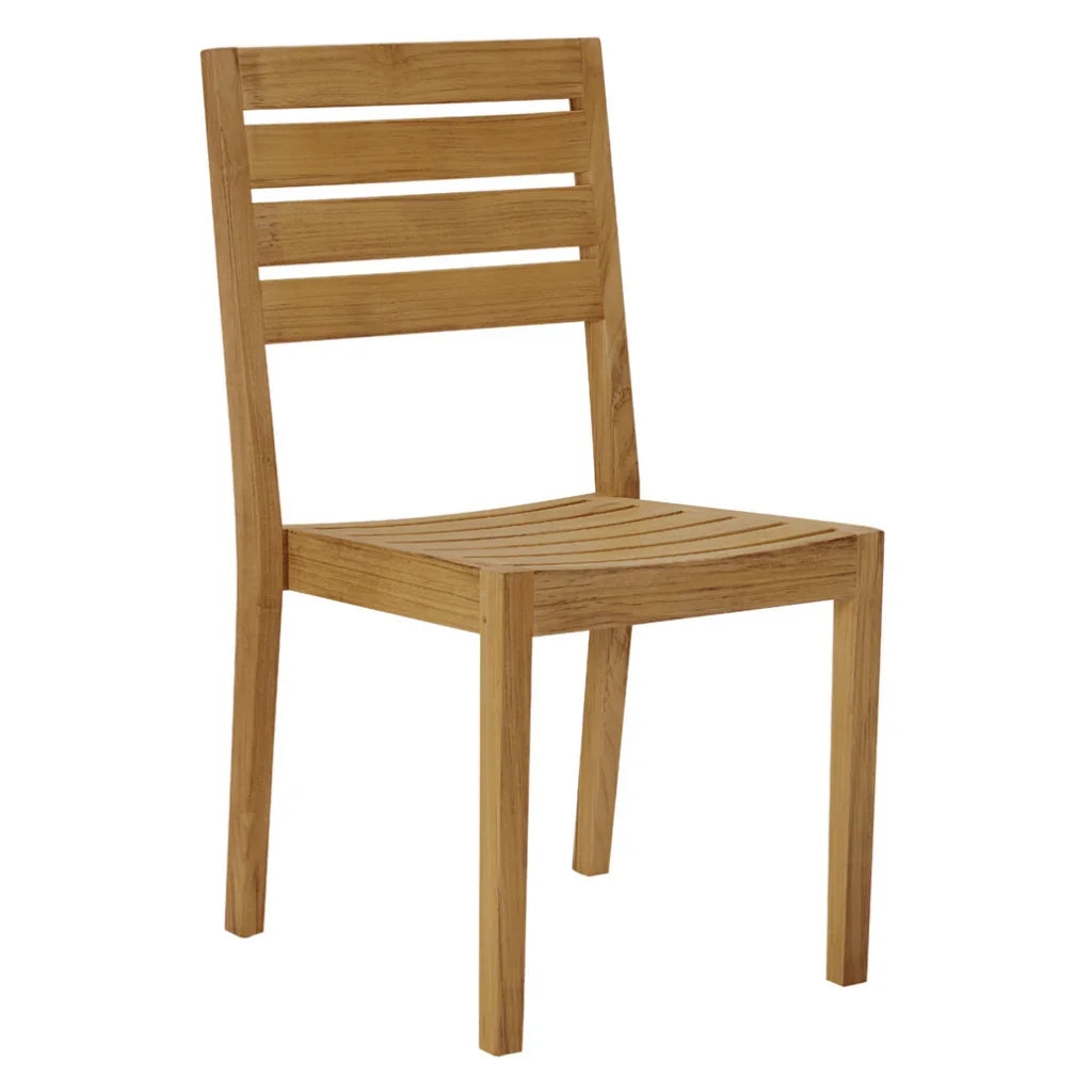 Venice Teak Stackable Patio Dining Chair 2PC