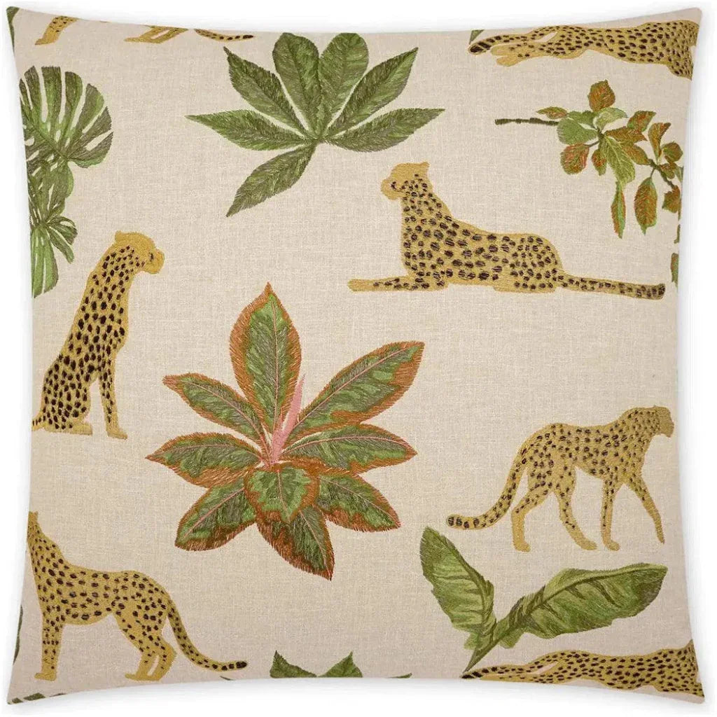 Verdant Animal Tan Taupe Large Throw Pillow Insert