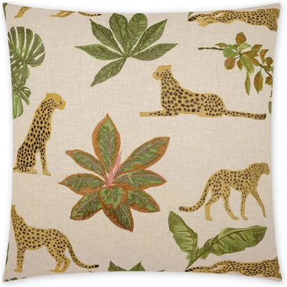 Verdant Animal Tan Taupe Large Throw Pillow Insert