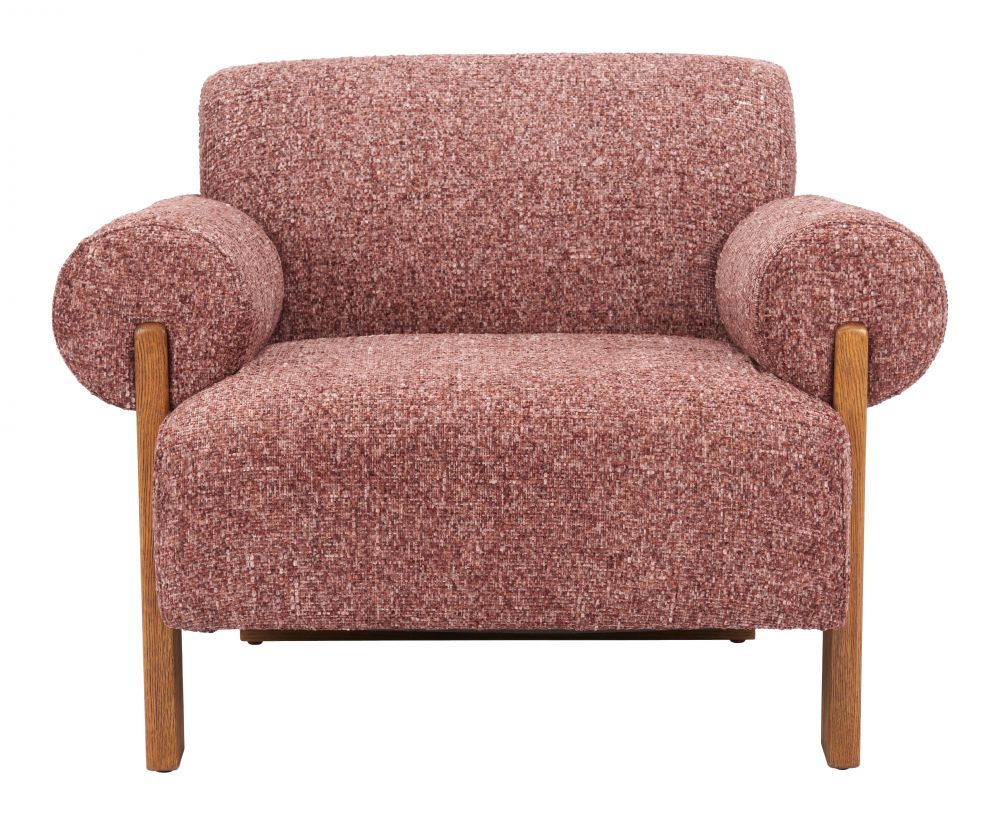 Verity Copper Textured Fabric Accent Chair