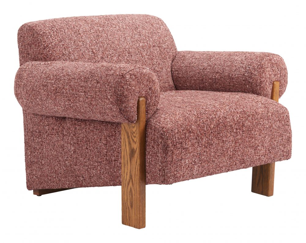 Verity Copper Textured Fabric Accent Chair