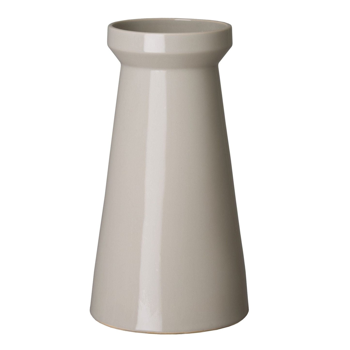 Vic 16"H Grey Ceramic Vase
