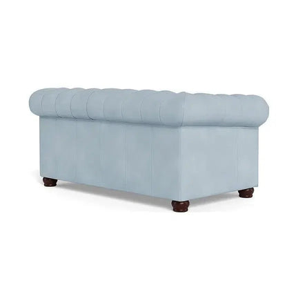 Victoria Leather Chesterfield Loveseat