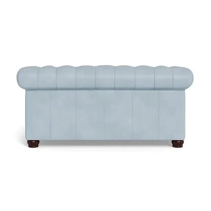 Victoria Leather Chesterfield Loveseat