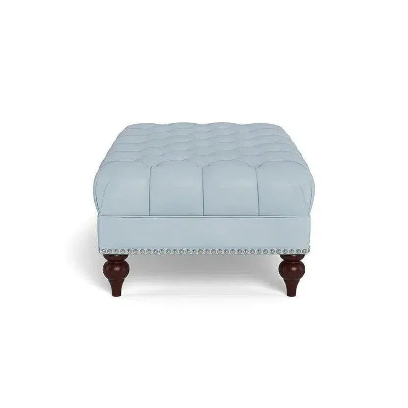 Victoria Leather Ottoman
