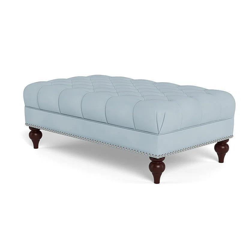 Victoria Leather Ottoman
