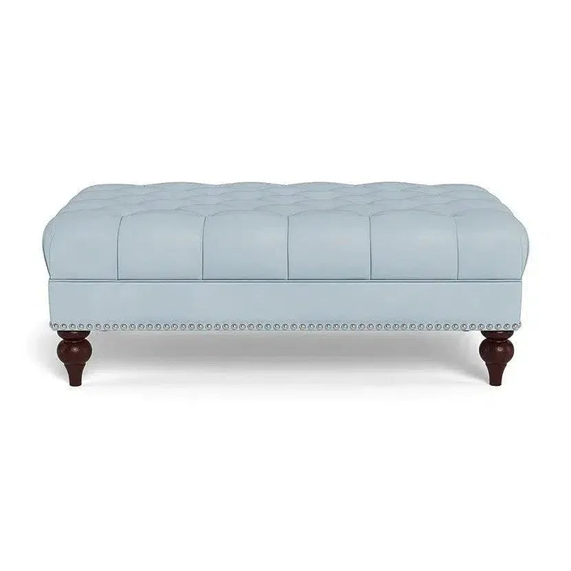 Victoria Leather Ottoman