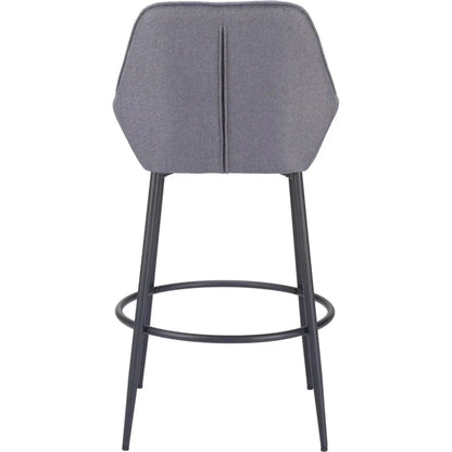 Vila Grey Performance Fabric Barstool (Set of 2)