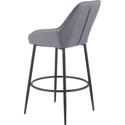 Vila Grey Performance Fabric Barstool (Set of 2)
