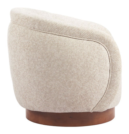 Vinta Textured Fabric Swivel Club Chair