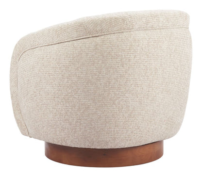 Vinta Textured Fabric Swivel Club Chair