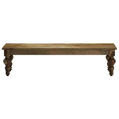 Vorenna Natural Wood Dining Bench