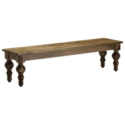 Vorenna Natural Wood Dining Bench