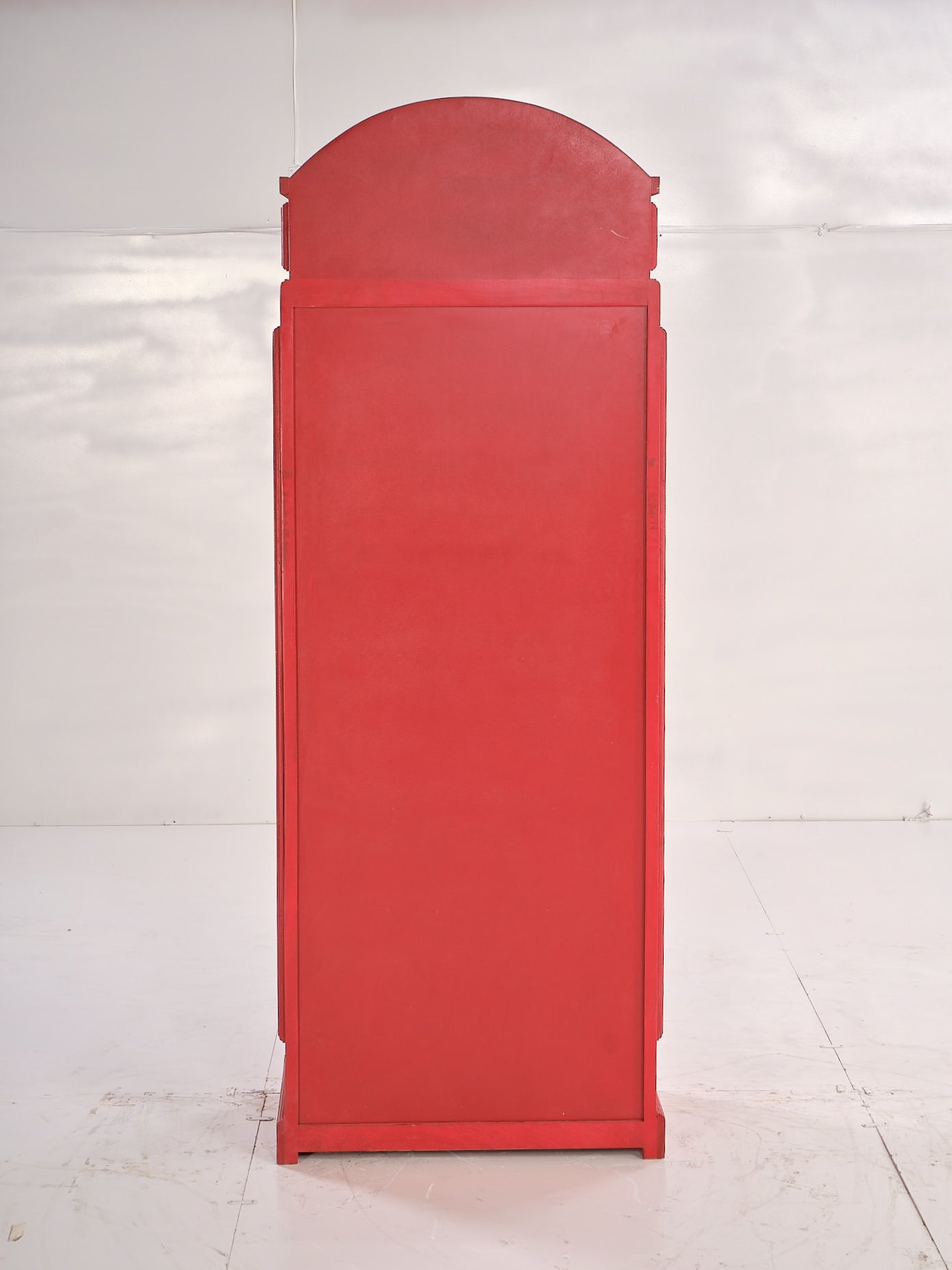 Dovreth Wood Red Bar Storage Cabinet