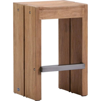 Warren Teak Counter Stools 2PC Outdoor Counter Stools