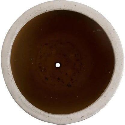 Weather Resistant Round Ceramic Planter