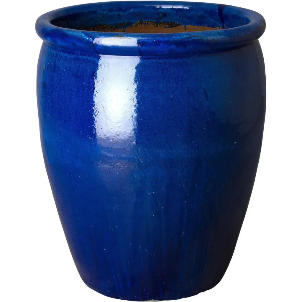 Weather Resistant Round Ceramic Pot