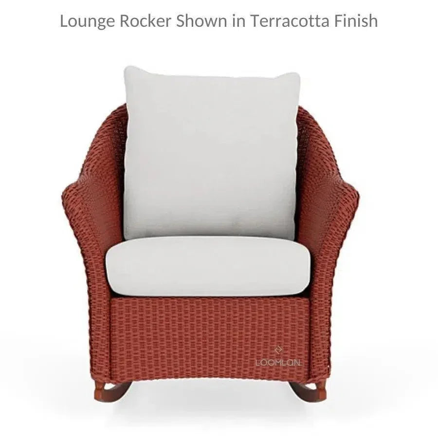 Weekend Retreat Rocker Lounge Chair with Ottoman Set