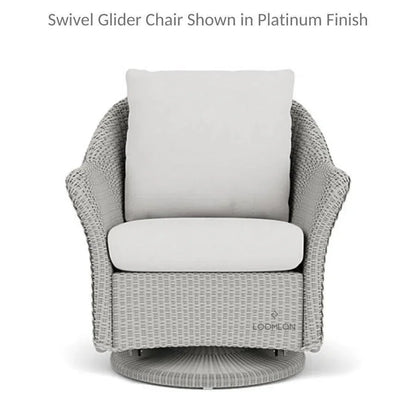Weekend Retreat Swivel Lounge Chair with Ottoman