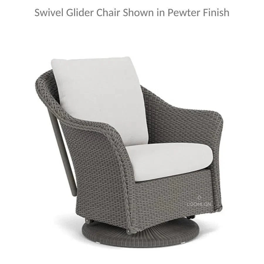 Weekend Retreat Swivel Lounge Chair with Ottoman