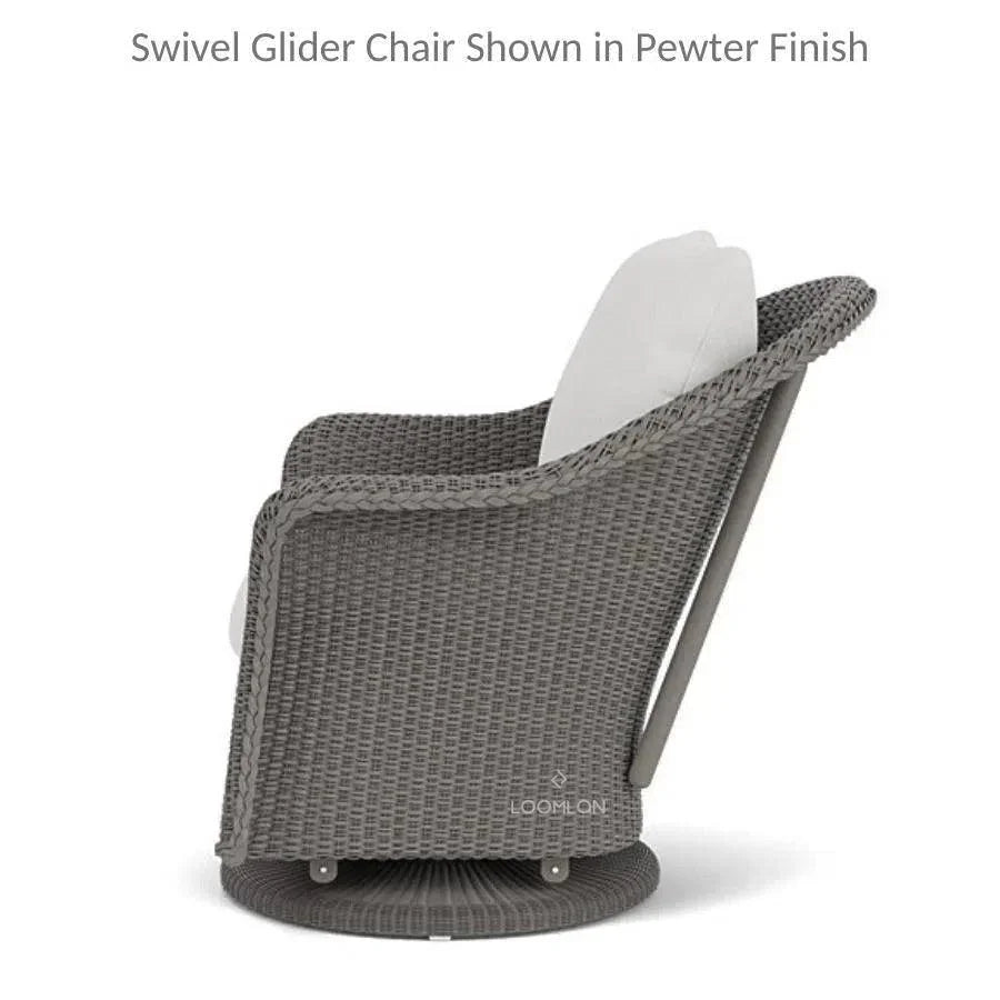 Weekend Retreat Swivel Lounge Chair with Ottoman
