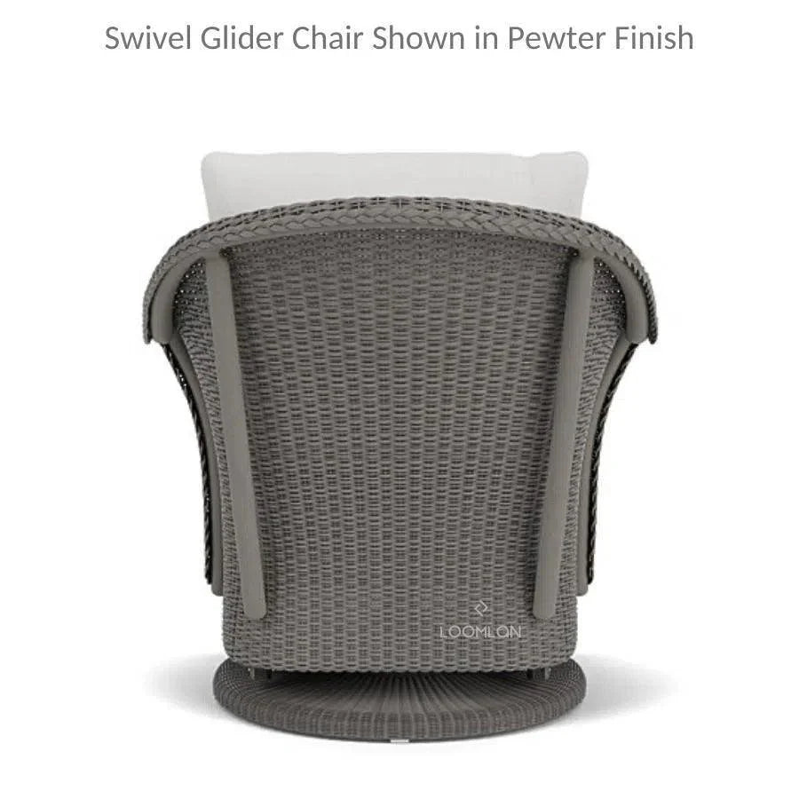 Weekend Retreat Swivel Lounge Chair with Ottoman