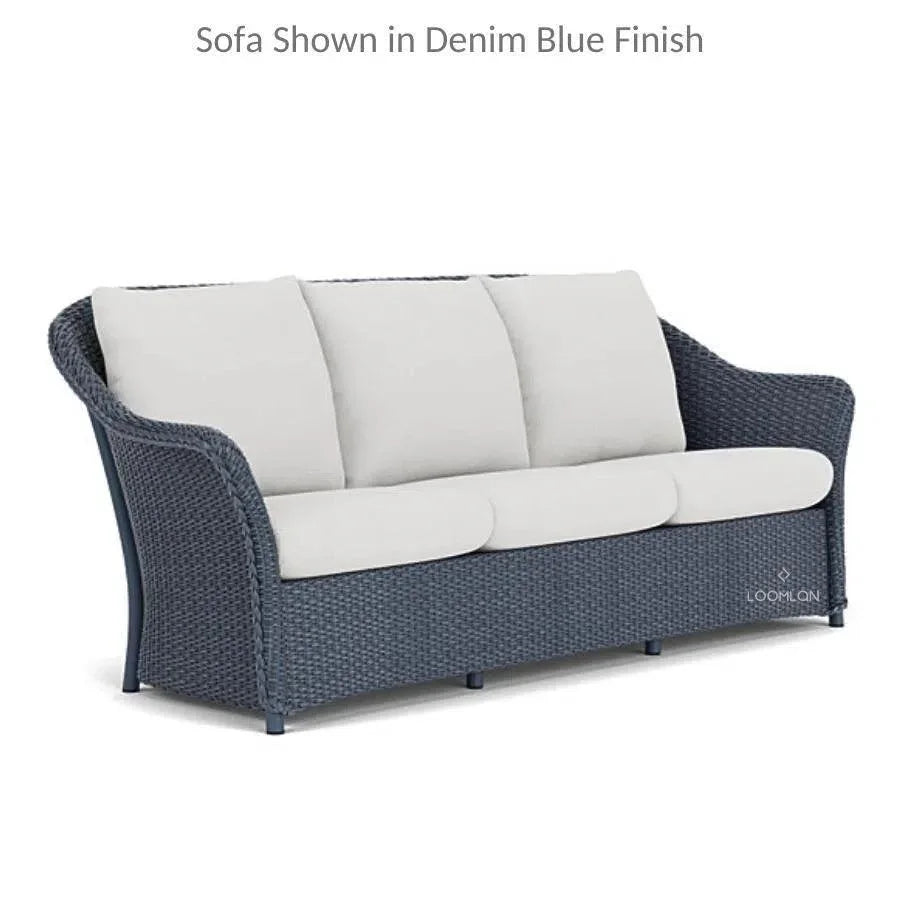 Weekend Retreat Wicker Sofa with Lounge Chair Set