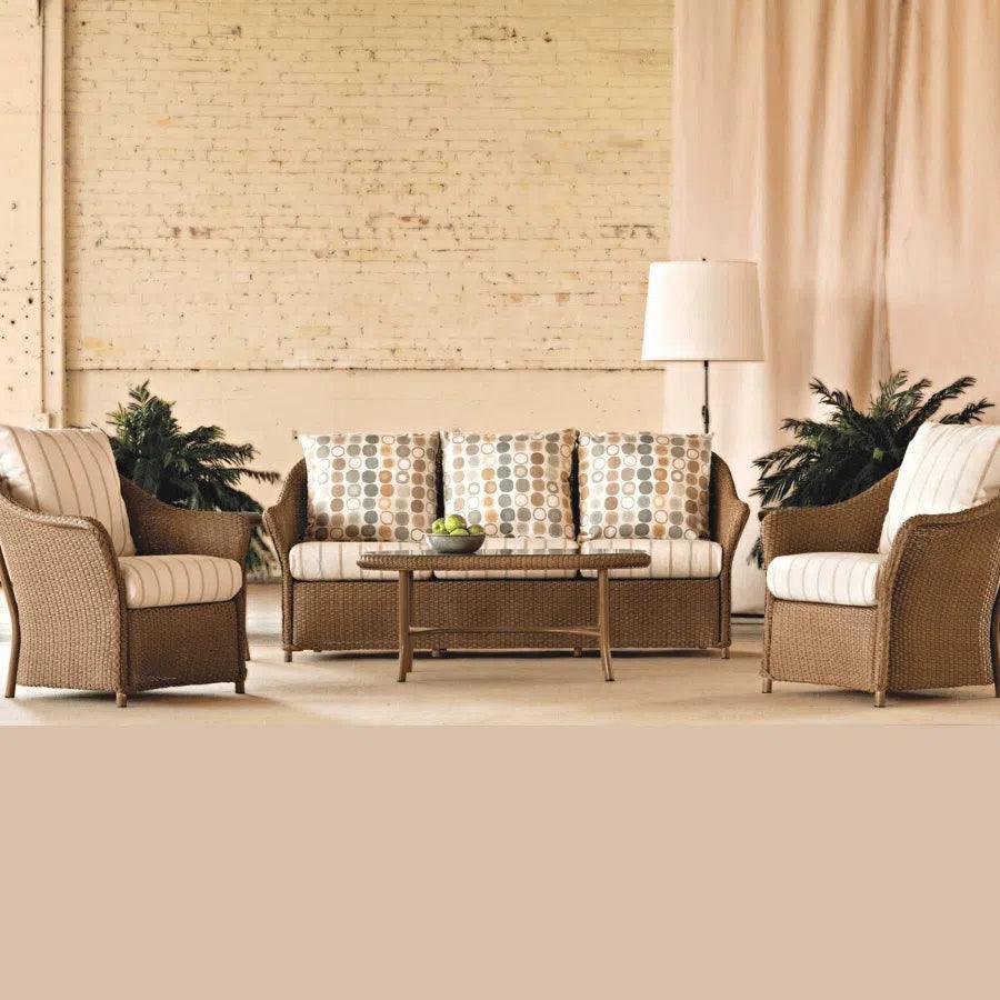 Weekend Retreat Wicker Sofa with Lounge Chair Set
