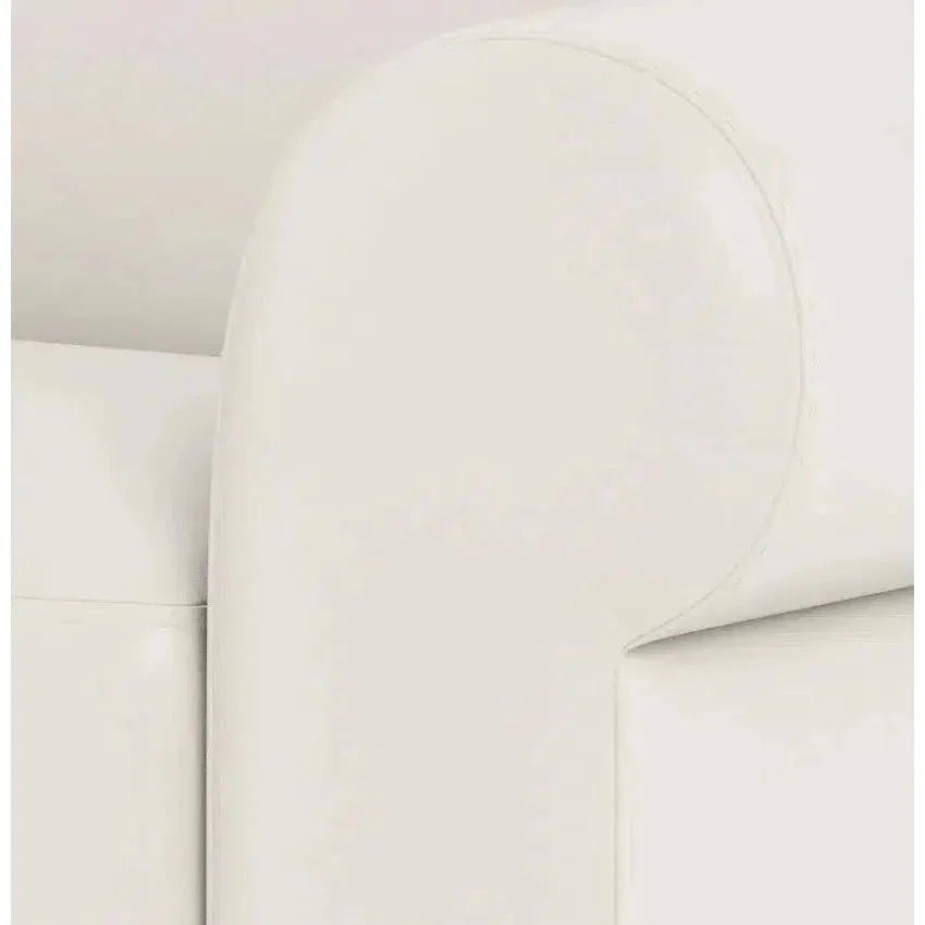 Wenton Mondern Leather Couch Rolled Arms