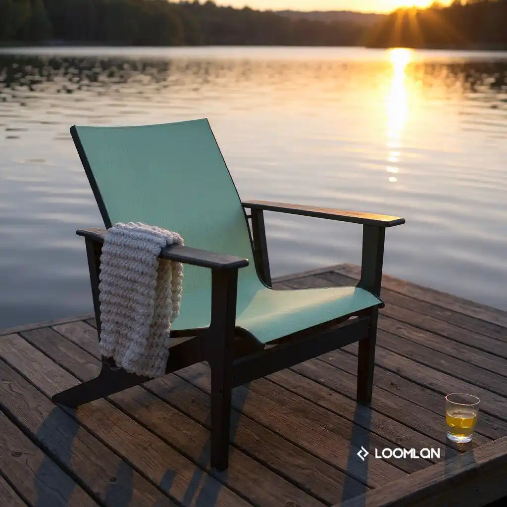 Wexler MGP Sling Chat Height Outdoor Arm Chair