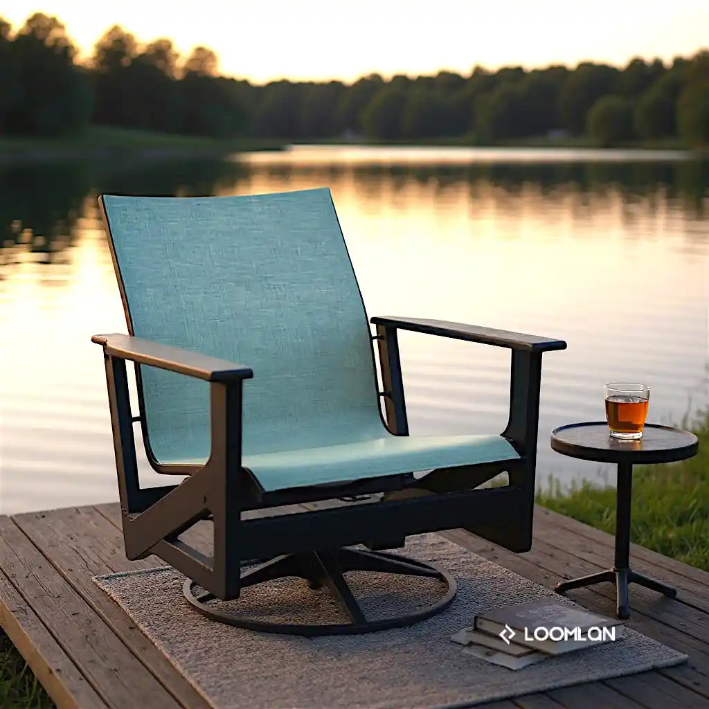 Wexler MGP Sling Chat Height Swivel Outdoor Rocker