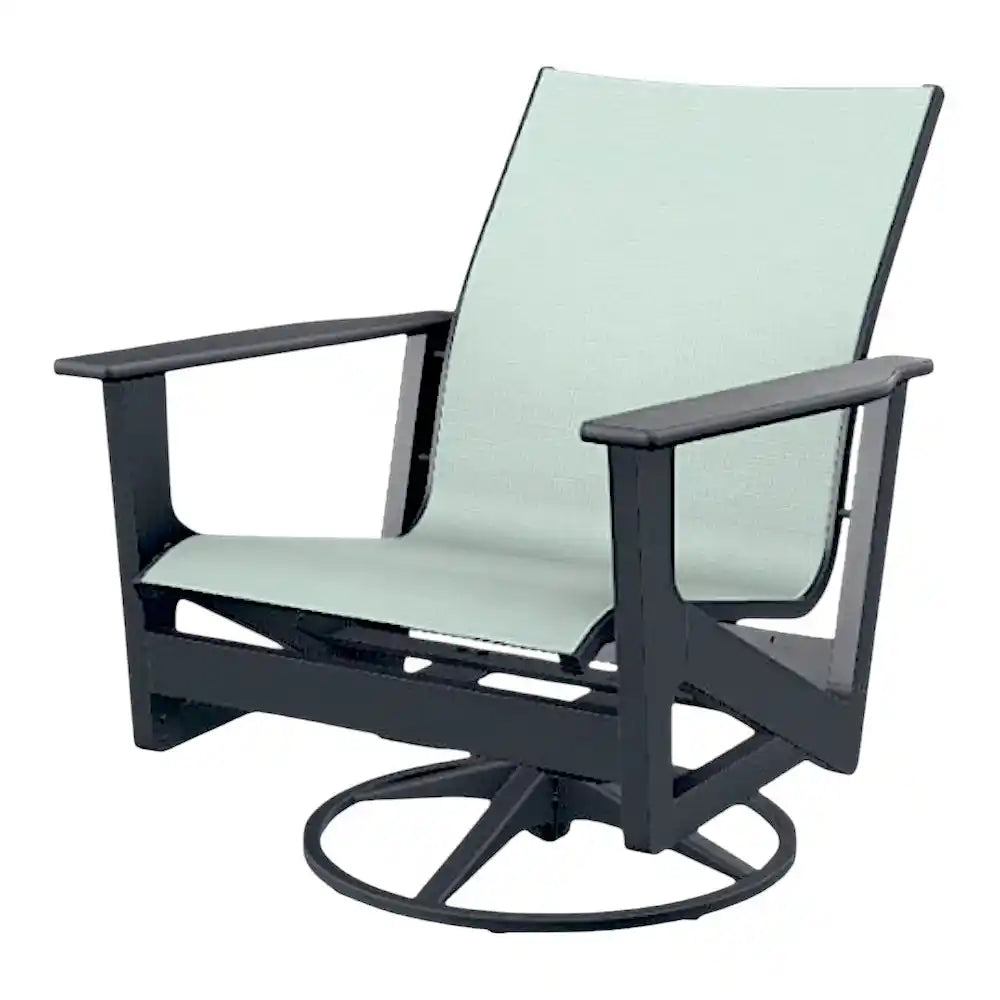 Wexler MGP Sling Chat Height Swivel Outdoor Rocker