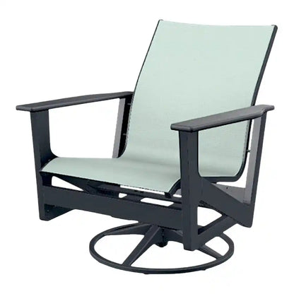 Wexler MGP Sling Chat Height Swivel Outdoor Rocker