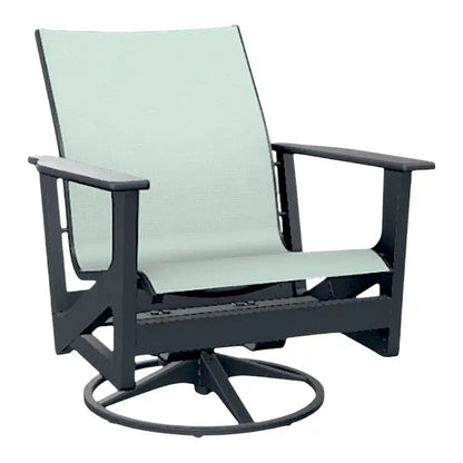 Wexler MGP Sling Chat Height Swivel Outdoor Rocker