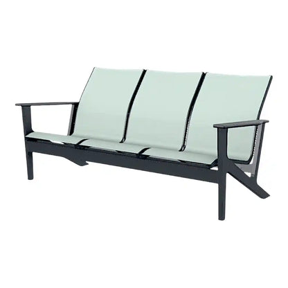 Wexler MGP Sling Chat Height Three-Seat Outdoor Sofa