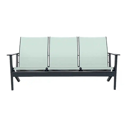 Wexler MGP Sling Chat Height Three-Seat Outdoor Sofa