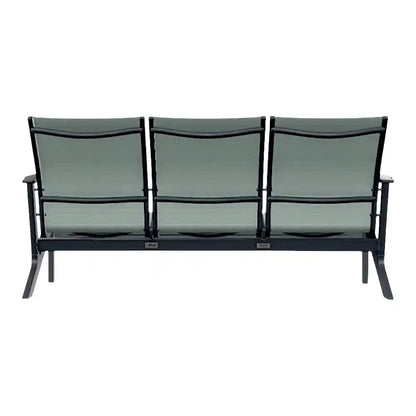Wexler MGP Sling Chat Height Three-Seat Outdoor Sofa
