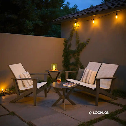 Wexler MGP Sling Chat Height Two-Seat Outdoor Loveseat