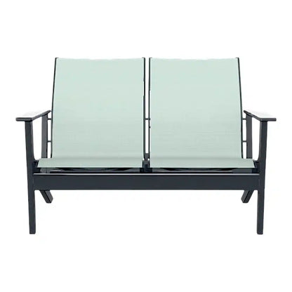 Wexler MGP Sling Chat Height Two-Seat Outdoor Loveseat