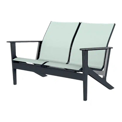 Wexler MGP Sling Chat Height Two-Seat Outdoor Loveseat