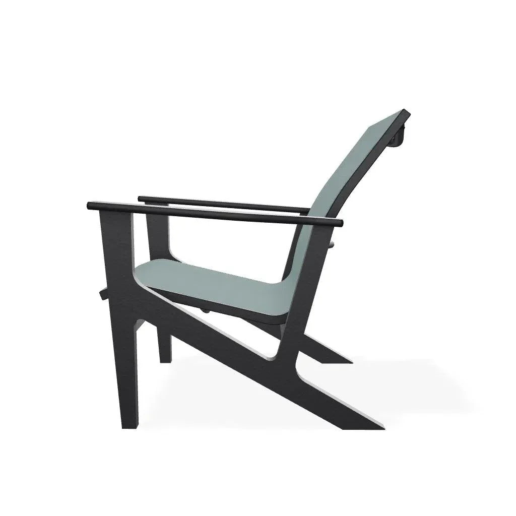 Wexler Sling Chat Height Outdoor Arm Chair