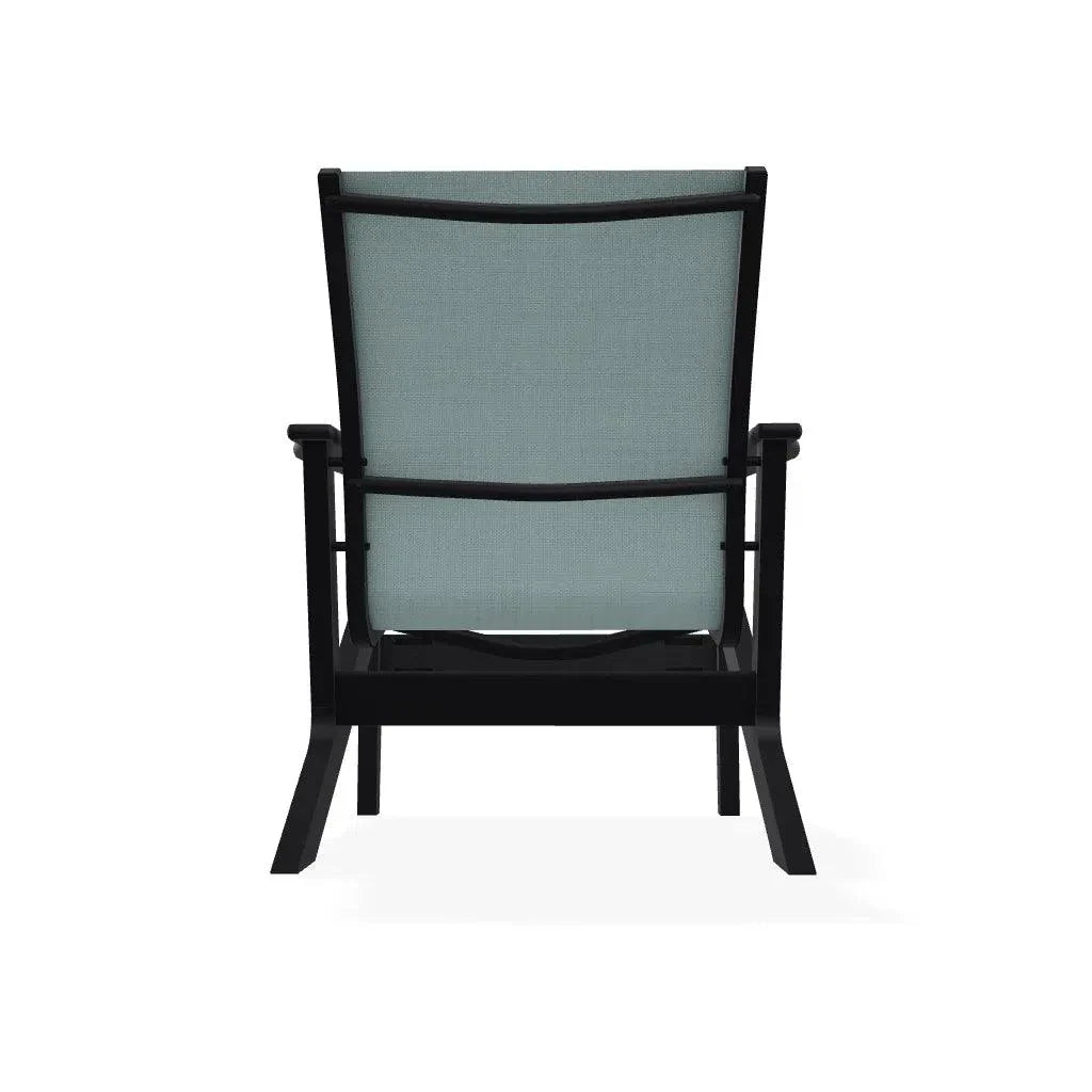 Wexler Sling Chat Height Outdoor Arm Chair