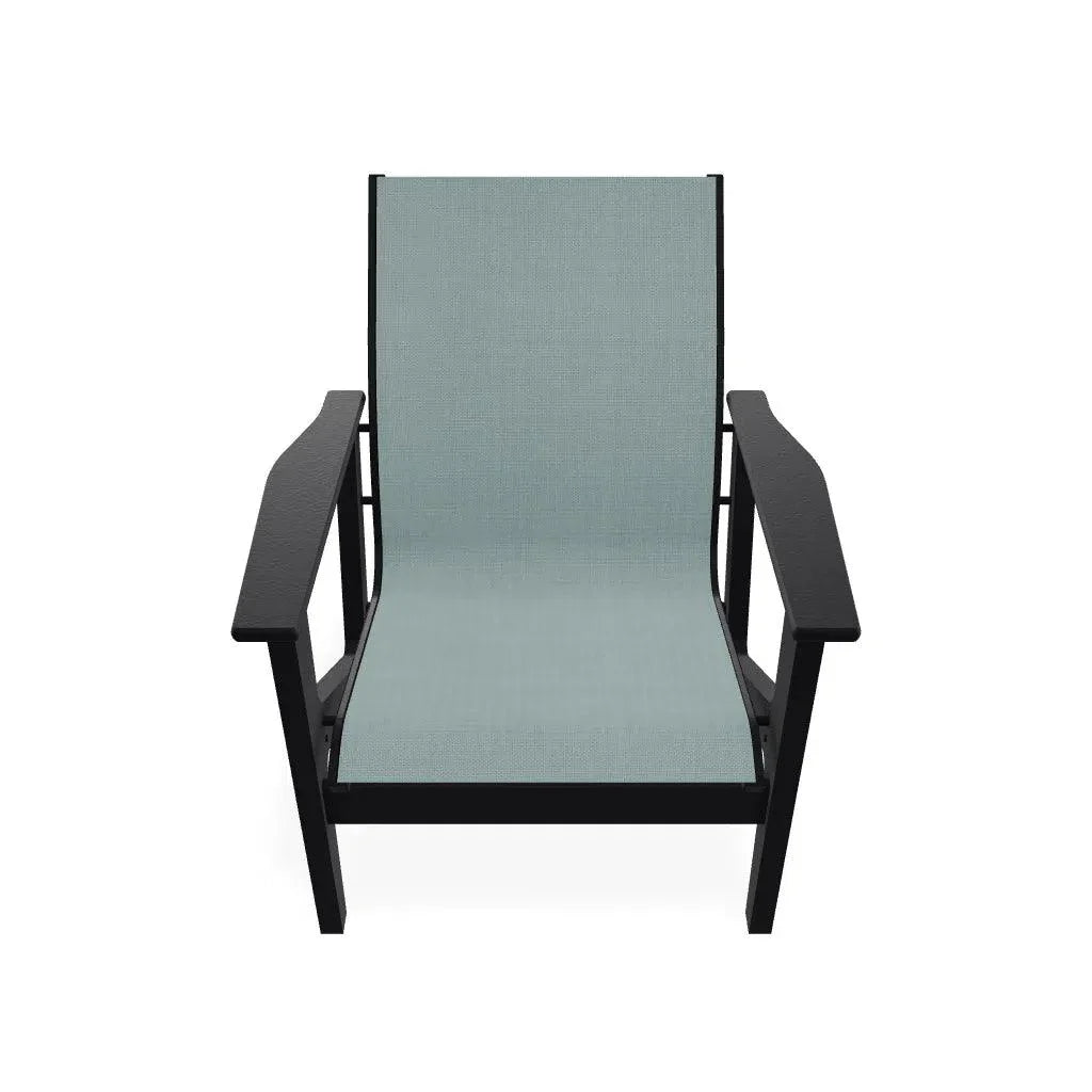 Wexler Sling Chat Height Outdoor Arm Chair