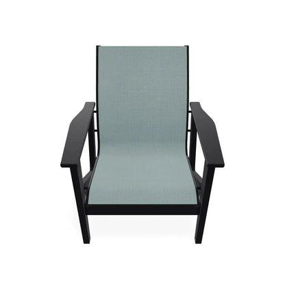 Wexler Sling Chat Height Outdoor Arm Chair