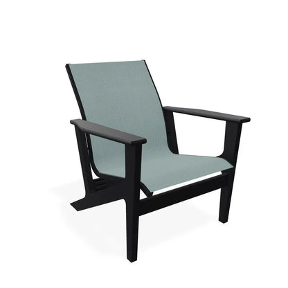 Wexler Sling Chat Height Outdoor Arm Chair