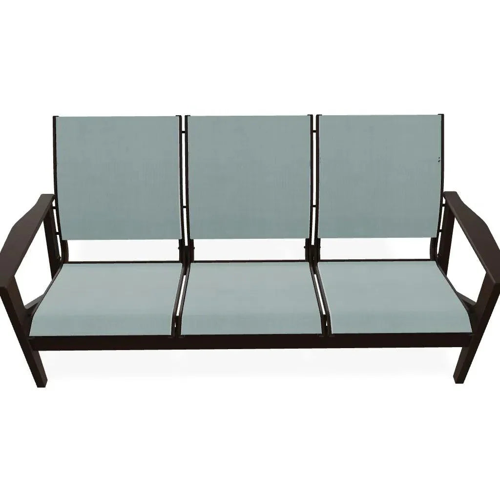Wexler Sling Chat Height Three-Seat Outdoor Sofa